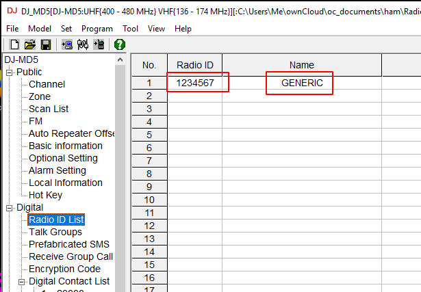 alinco dmr programming