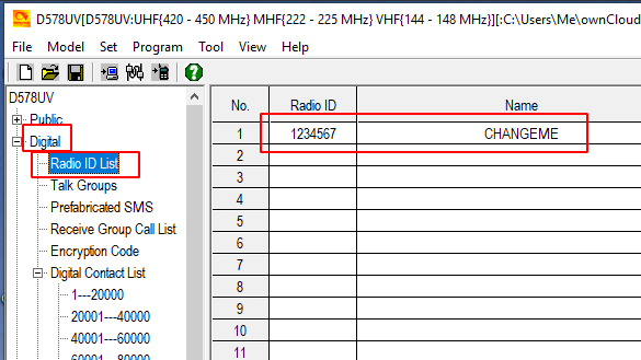 dmr programming codes for az