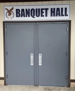 Picture of the Banquet Hall door